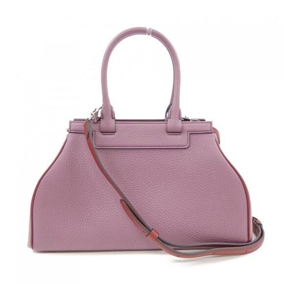 Moynat Paris Vintage Handbags - Pre Loved Moynat Paris Vintage TopHandle Bag Leather Women violet | purple